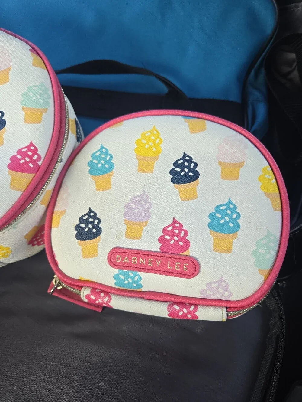 Dabney Lee Set Of Makeup Bags Ice Cream Cones